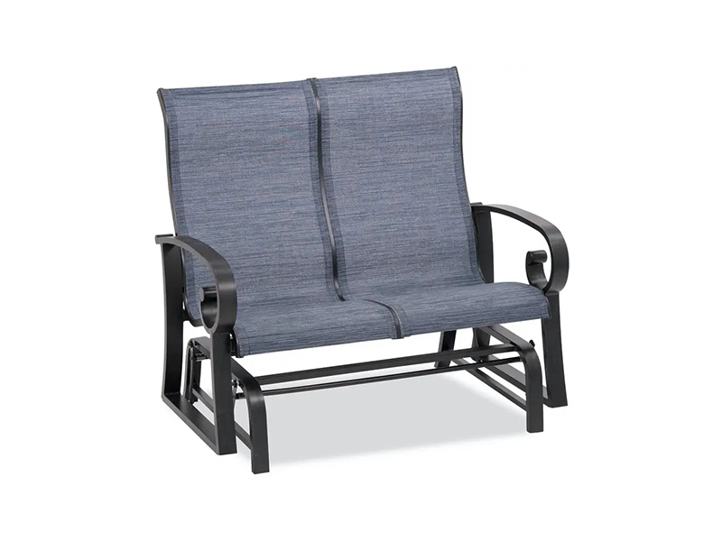 Solstice aluminyo patio sling loveseat glider