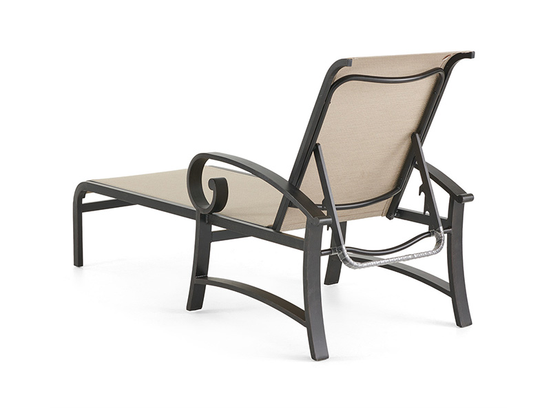 Solstice aluminyo na may patio sling chaise lounge